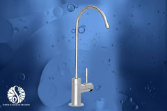 Chrome Finish Non-Air Gap Kitchen Water Filter Faucet | GOOSE NECK | 100% Lead-Free