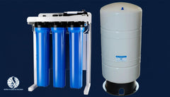 600 GPD Commercial Reverse Osmosis Water Filtration System with Booster Pump & 20-Gallon Tank
