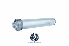 Clear or White Empty Refillable Inline Filter Cartridge 2"x 10"