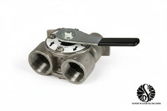 Steel 1" Bypass Valve for Fleck Control Valves - Stainless Steel