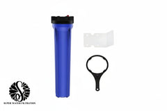 20-Inch Slim Housing Complete Set --  2.5" x 20" Blue Filter Housing - 3/4" NPT