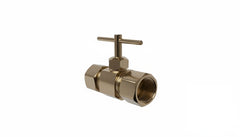 3/8-Inch Compression by 3/8-Inch Compression Straight Chrome Needle Valve - LASCO 17-1531 Comparable