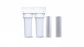 Dual Stage Under-Sink Drinking Water Filter System | Carbon + Sediment Filters