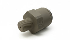 John Guest Straight Adapter Check Valve: 3/8" Tube x 1/8" NPTF Male Connector