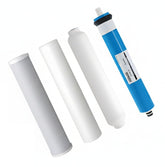 Replacement 4-Stage Reverse Osmosis Water Filters + 50 GPD Membrane
