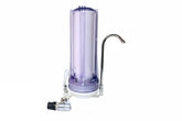 Single Countertop Water Filter | Clear Housing with Faucet Diverter Valve