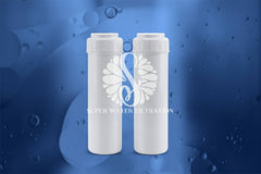 10" LimeScale Reducing Water Filter Cartridge 2.5" x 10" - SLOW PHOS Poly Phosphate Crystals - SCALE INHIBITOR