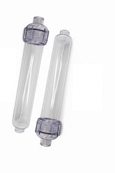 25 Clear Empty Refillable Inline Cartridges 2"x 10" For DI/Resin/Carbon/Calcite