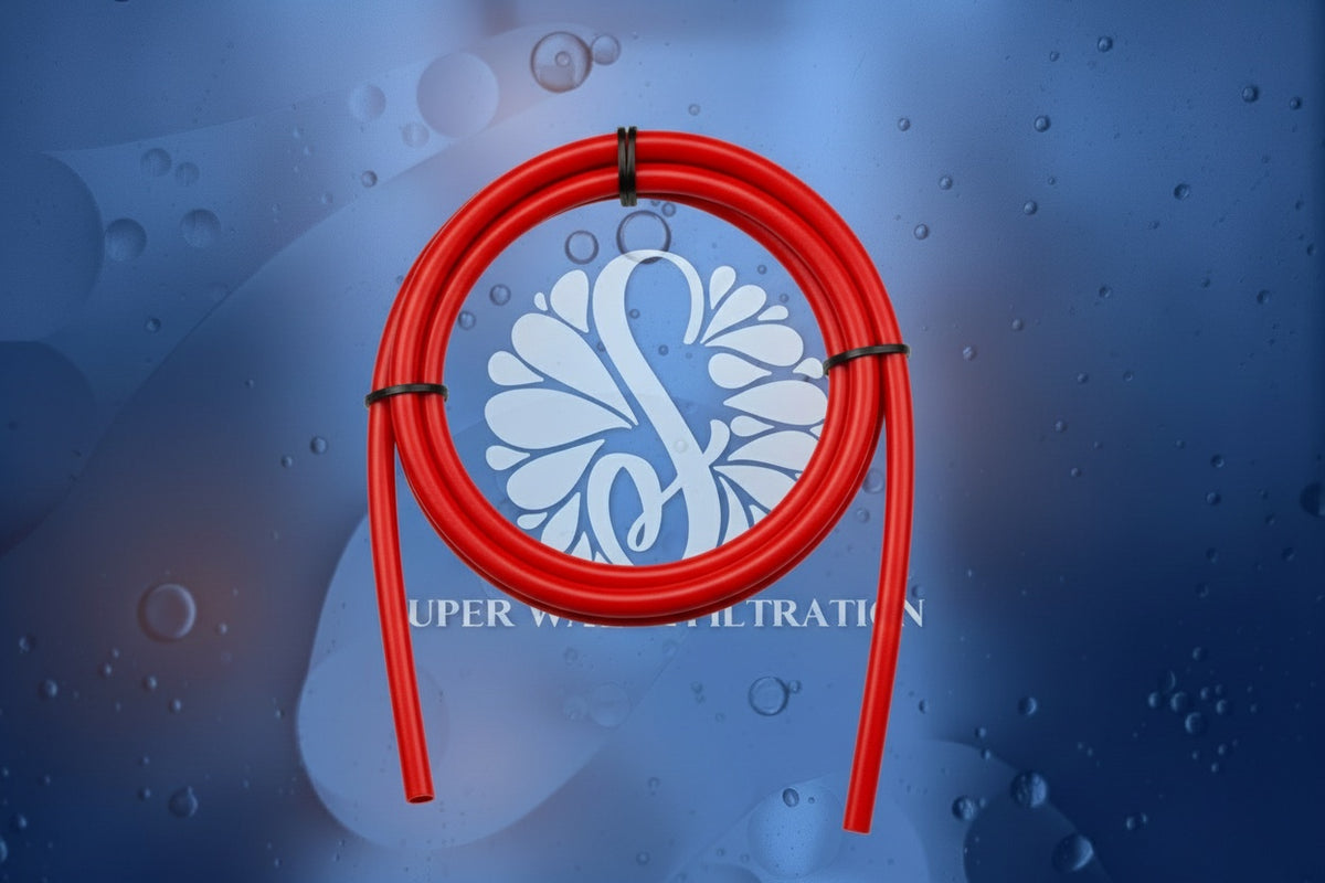 Red 1/4" Polyethylene RO Tubing