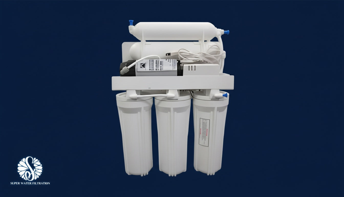 6-Stage Reverse Osmosis Water Filtration System | 75 GPD with Booster Pump