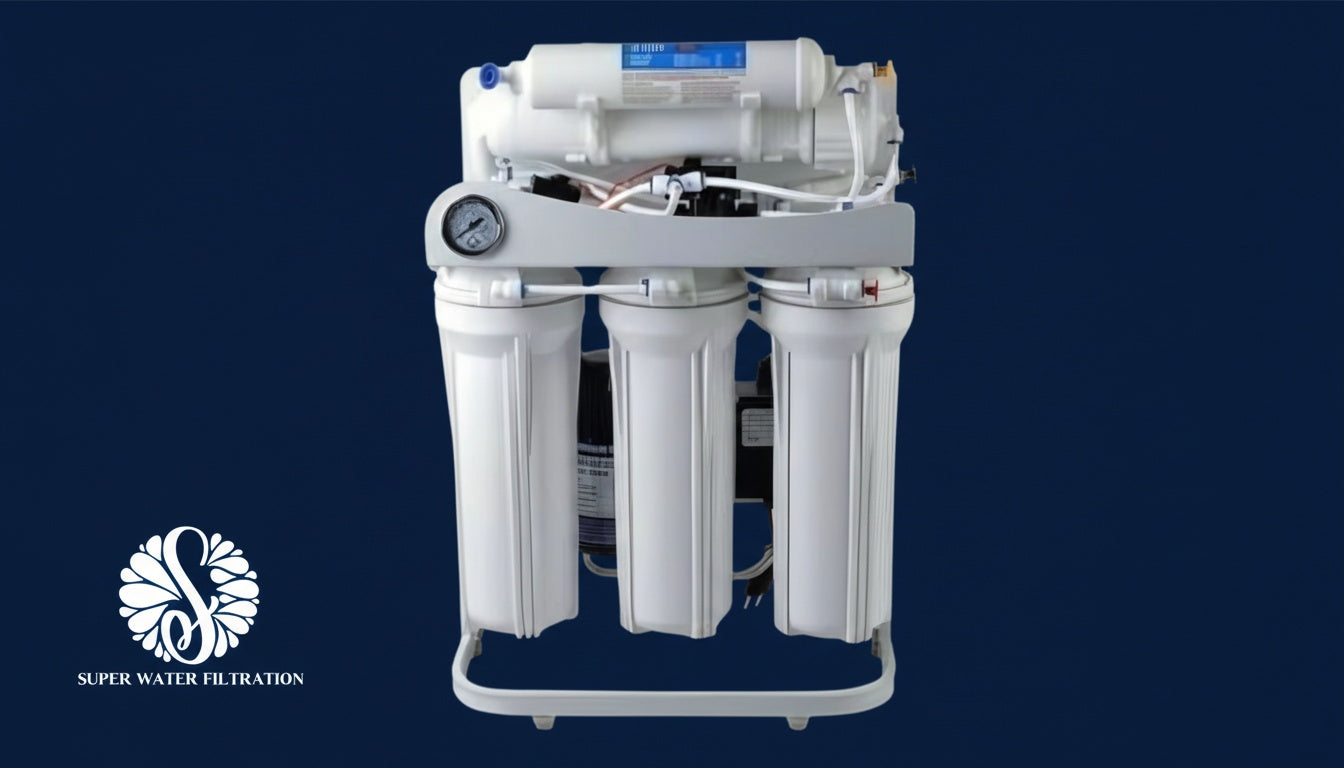 6-Stage Alkaline Reverse Osmosis Water Filtration System | 100 GPD with Booster Pump