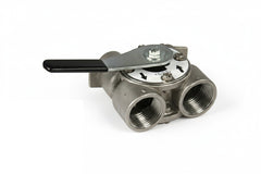 Steel 1" Bypass Valve for Fleck Control Valves - Stainless Steel