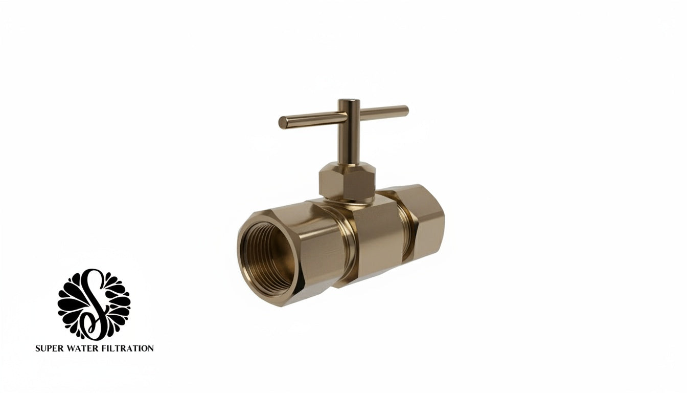 3/8-Inch Compression by 3/8-Inch Compression Straight Chrome Needle Valve - LASCO 17-1531 Comparable