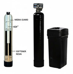 Well Water Softener &amp; Iron Reducing System | 32,000 Grain | 1 cu ft | KDF85 MediaGuard