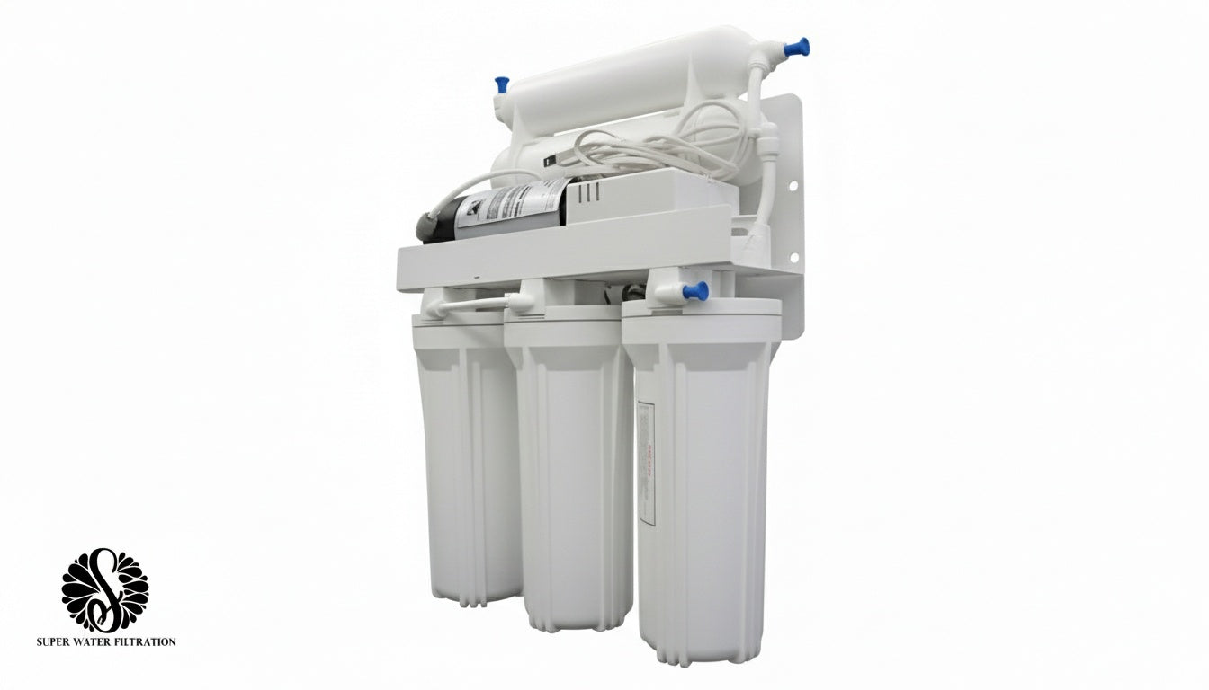 6-Stage Reverse Osmosis Water Filtration System | 75 GPD with Booster Pump