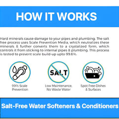 Salt Free Water Conditioner with Scale Prevention | 12 GPM | & Catalytic Carbon Whole House Up-flow Filtration System