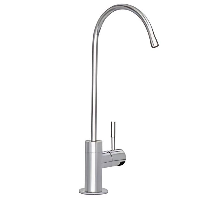 Chrome Finish Non-Air Gap Kitchen Water Filter Faucet | GOOSE NECK | 100% Lead-Free