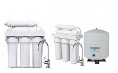 5-Stage Reverse Osmosis System – 75 GPD with Manual Flush Valve &amp; Designer Faucet