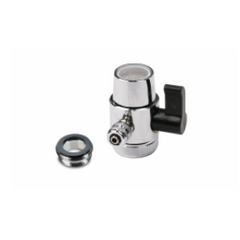 Chrome Faucet Diverter Valve (Includes adapter ring) Reverse Osmosis/Water Filters 1/4"- For Both Female & Male Faucets