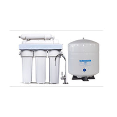 Wise 5 Stage - 150 GPD Reverse Osmosis Water Filtration System | Manual Flush Valve + Designer Faucet