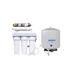 6 Stage Alkaline pH plus/ ORP Negative Reverse Osmosis Water Filtration System - 50 GPD, Tank